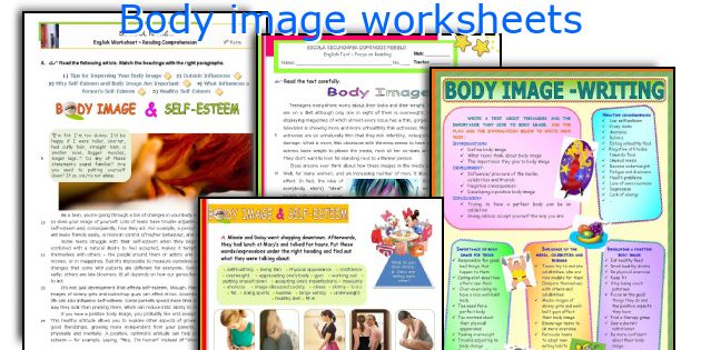 Body image worksheets