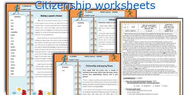 citizenship-worksheets