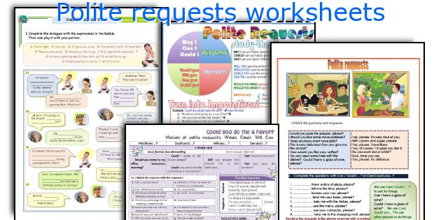 Polite requests worksheets