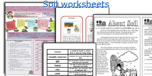 Soil worksheets