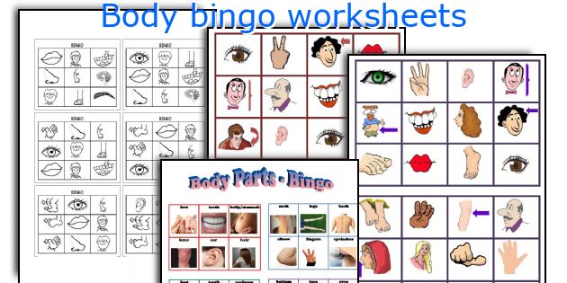 Body Bingo Worksheets