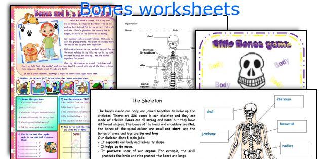 Bones worksheets