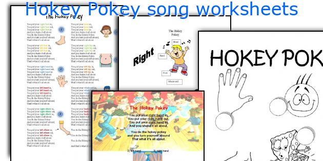 Hokey Pokey song worksheets