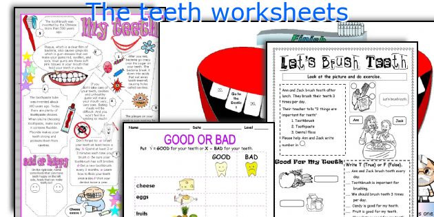 The teeth worksheets