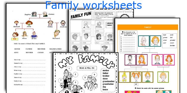 Family worksheets