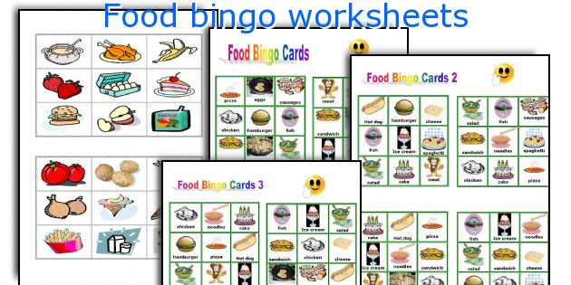 food-bingo-worksheets