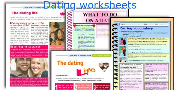 Dating worksheets