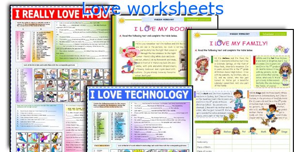 Love worksheets
