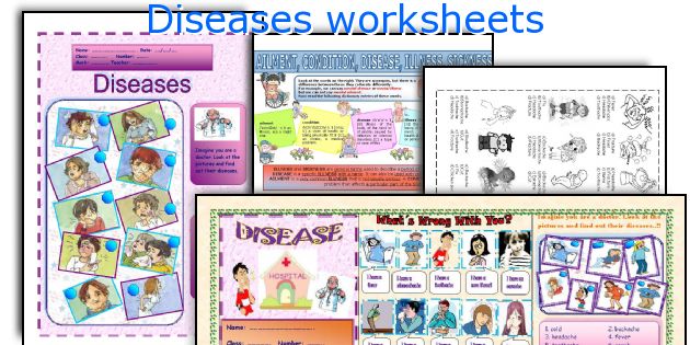 Diseases worksheets