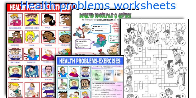 Health problems worksheets