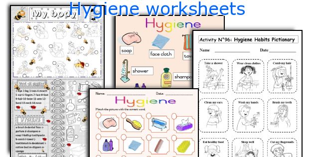 Hygiene worksheets