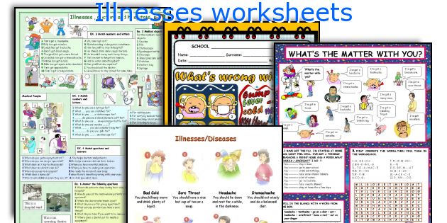 Illnesses worksheets
