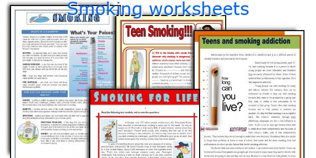 Smoking worksheets