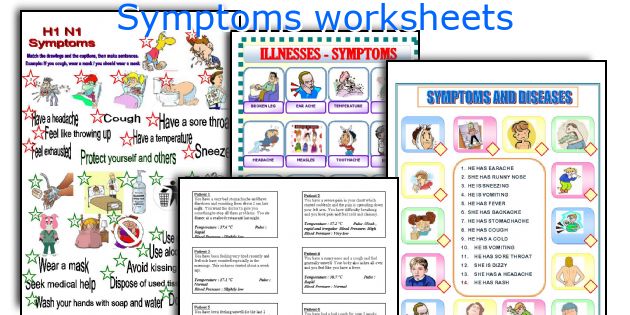 Symptoms worksheets