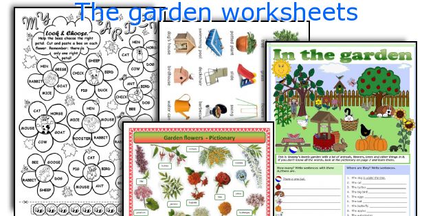 The Garden Worksheets