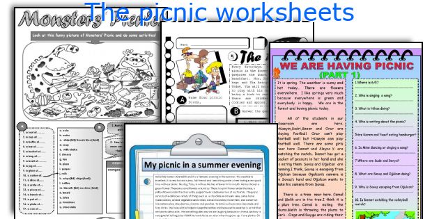 The picnic worksheets