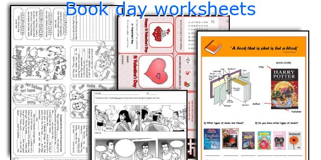 Book day worksheets