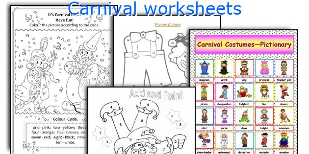 Carnival worksheets