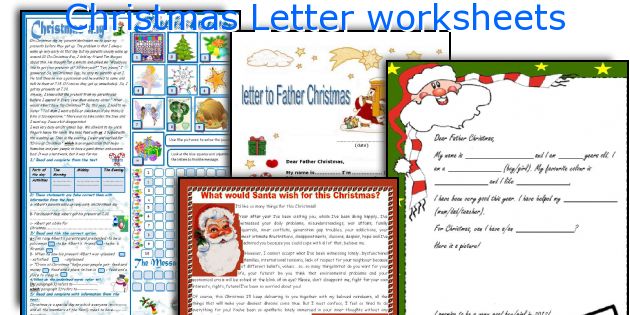 Christmas Letter worksheets