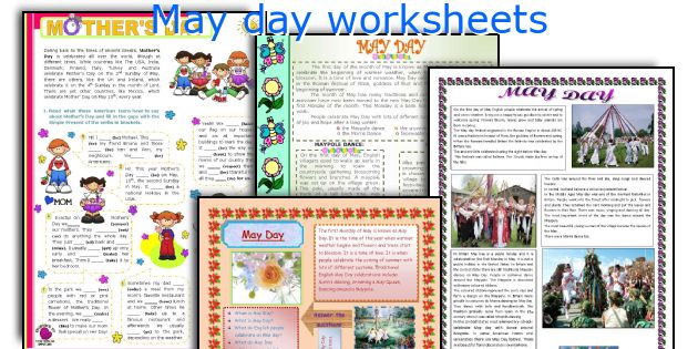 May day worksheets