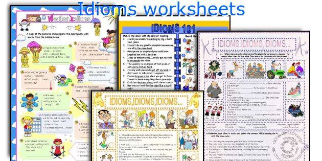 Idioms worksheets