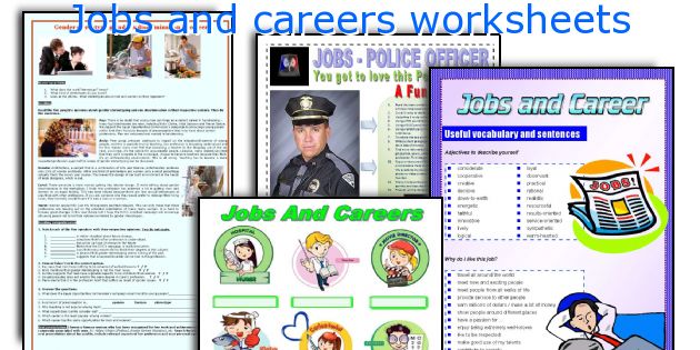 Jobs and careers worksheets