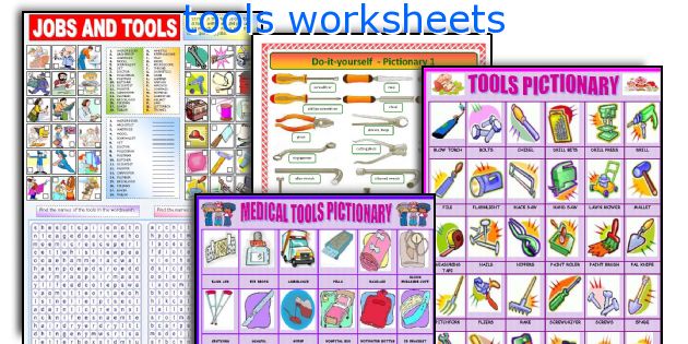 tools worksheets