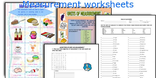 Measurement worksheets