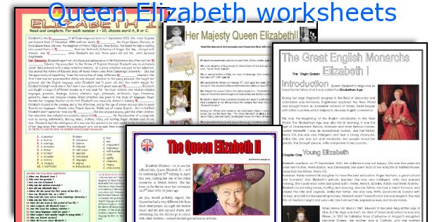 Queen Elizabeth worksheets