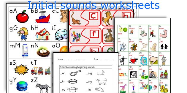 Initial sounds worksheets