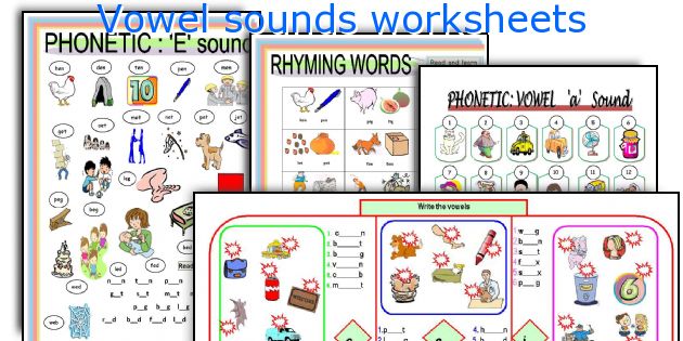 Vowel sounds worksheets