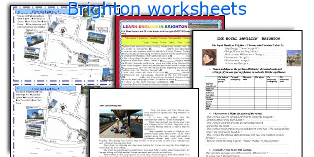 Brighton worksheets