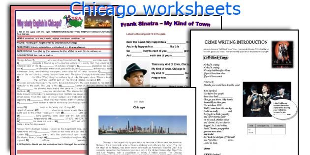 Chicago worksheets