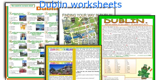 Dublin worksheets