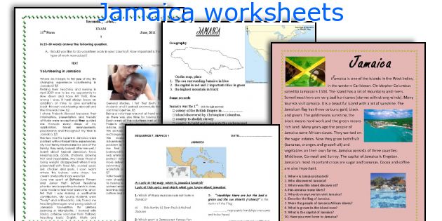 jamaica-worksheets