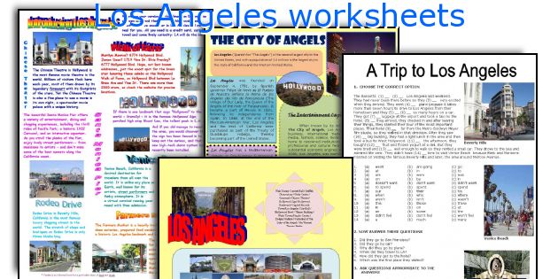 Los Angeles worksheets