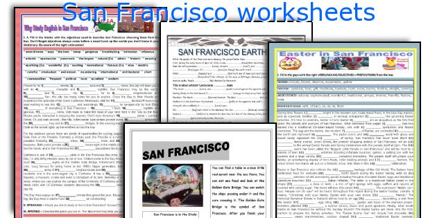 San Francisco worksheets
