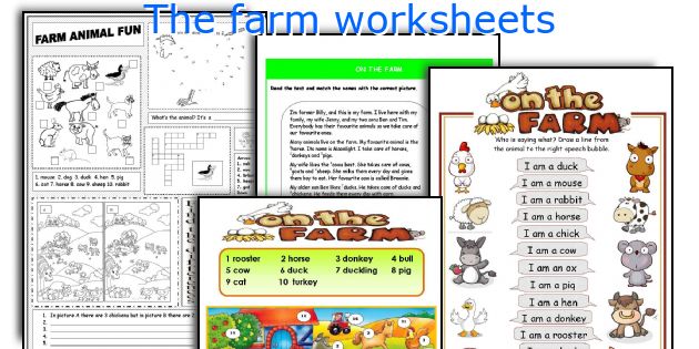 The farm worksheets