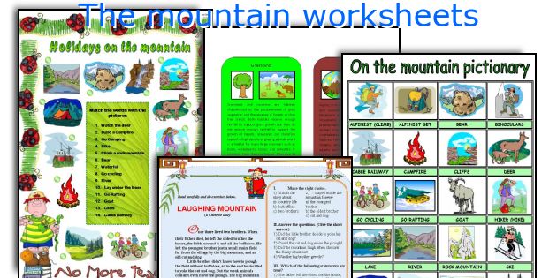 The mountain worksheets