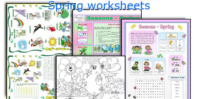 Spring worksheets