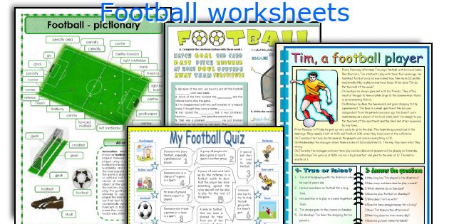 Football worksheets