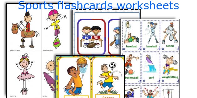 Sports flashcards worksheets