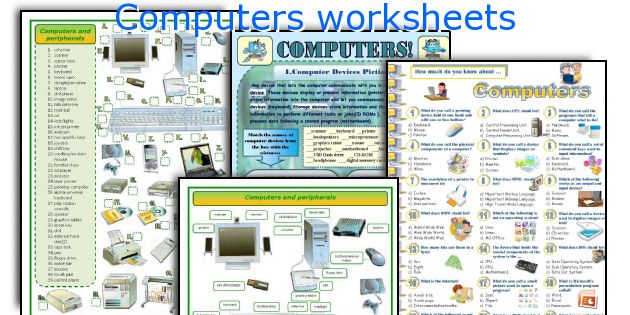 Computers worksheets