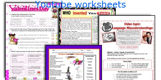 Youtube worksheets