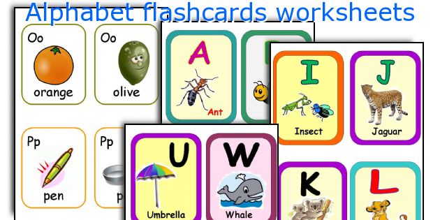 Alphabet flashcards worksheets