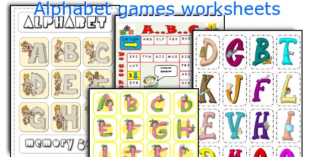 Alphabet games worksheets