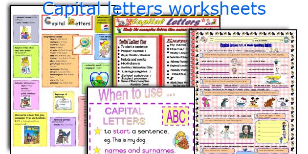 Capital letters worksheets