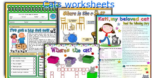 Cats worksheets