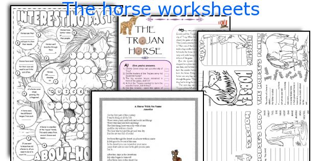 The horse worksheets