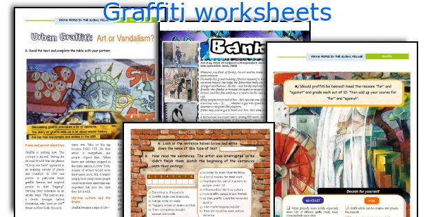 Graffiti worksheets